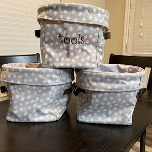 Set of three Thirty-One storage bins